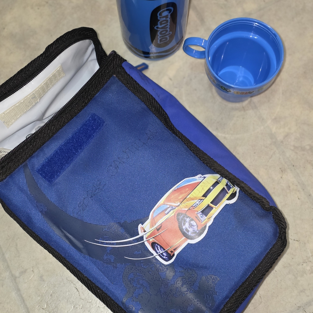 Crayola Blue Car Design Lunch Set